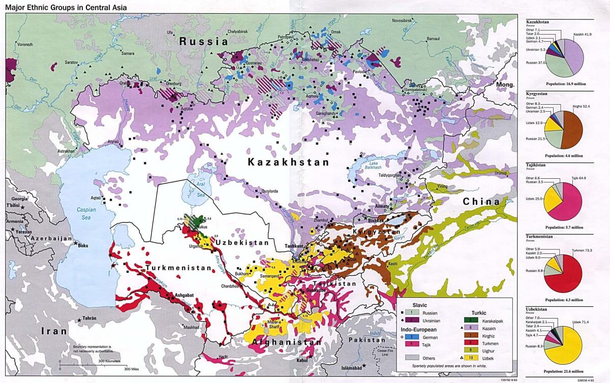 bản đồ của dân Kazakhstan