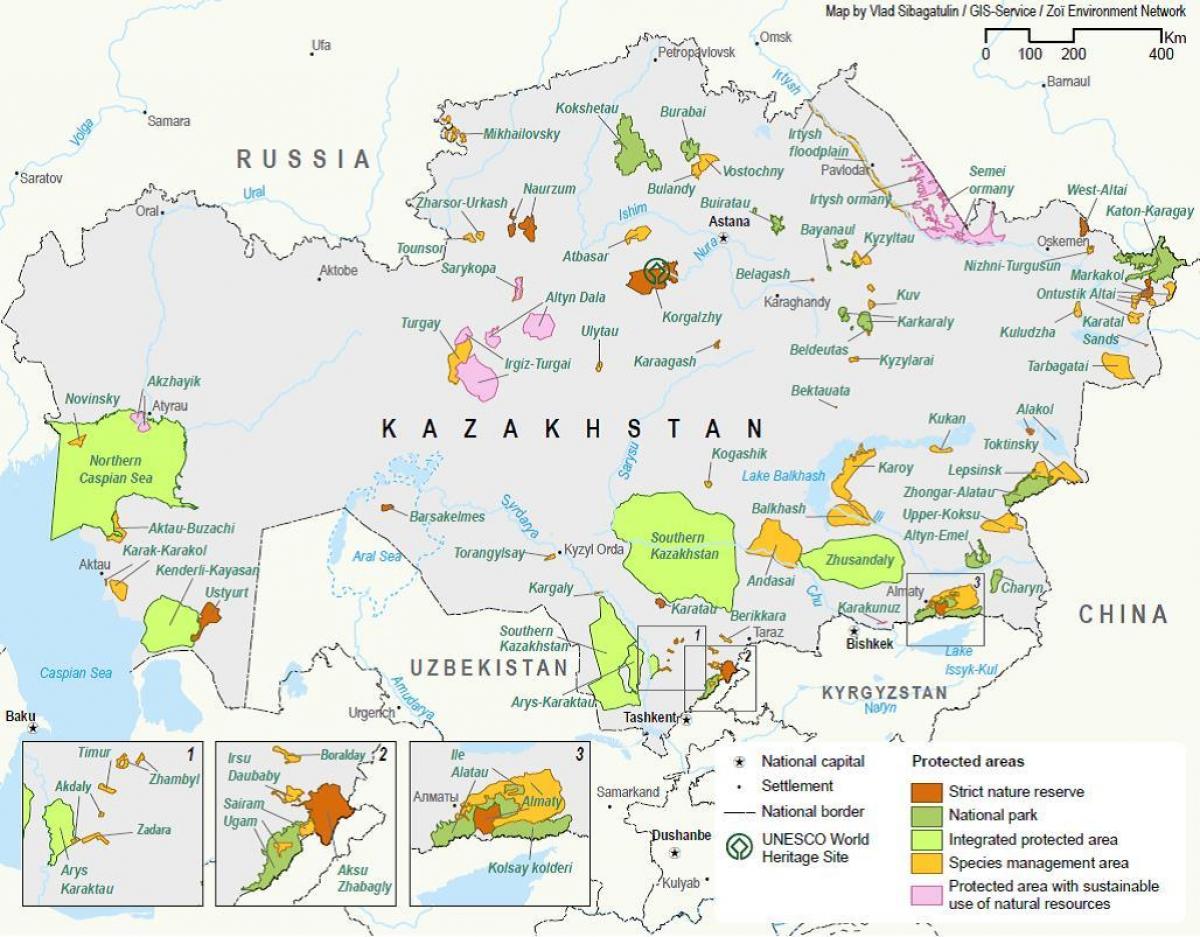 bản đồ của Kazakhstan tài nguyên thiên nhiên