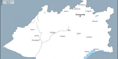 Bản đồ của karaganda Kazakhstan