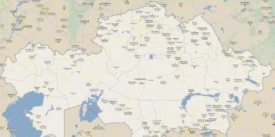 Bản đồ của đường Kazakhstan