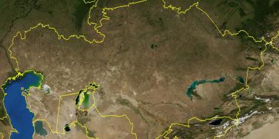 Bản đồ của Kazakhstan địa hình