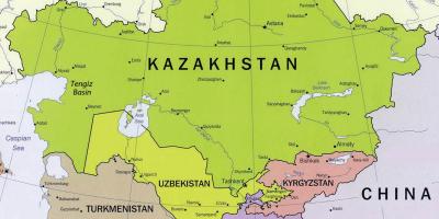 Bản đồ của tengiz Kazakhstan