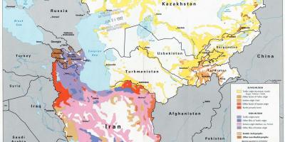 Bản đồ của Kazakhstan tôn giáo